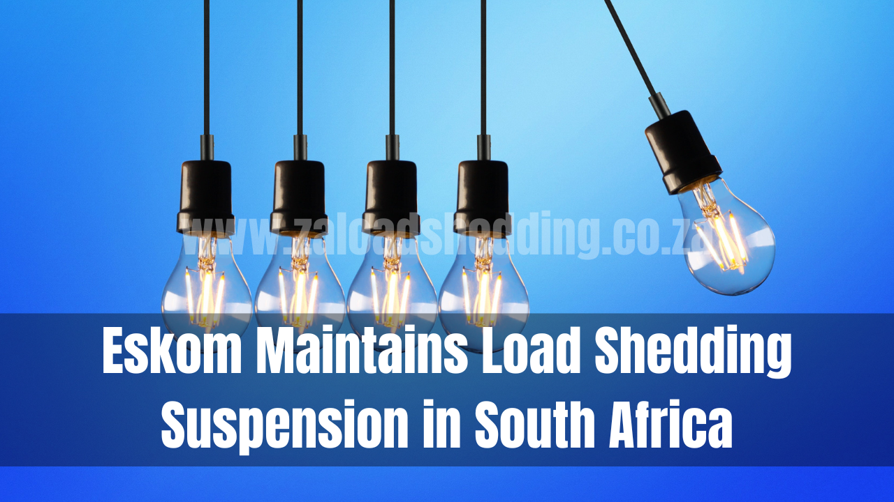 Eskom Maintains Load Shedding Suspension in South Africa