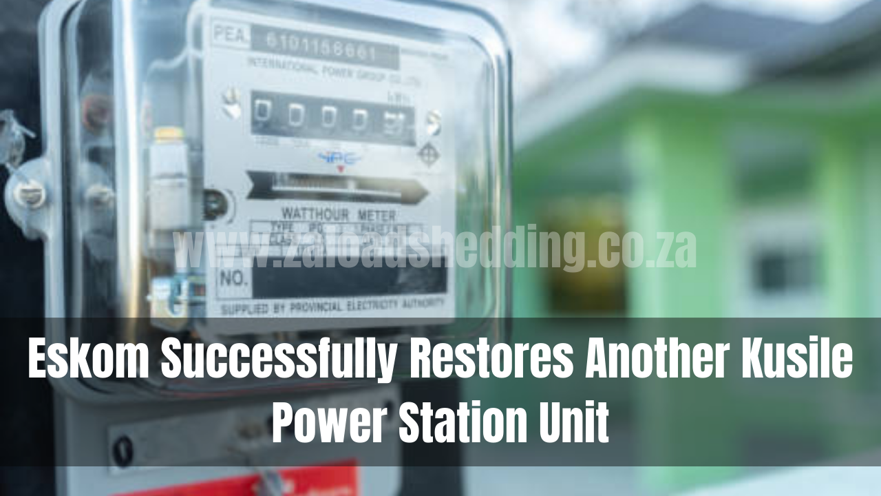 Eskom Successfully Restores Another Kusile Power Station Unit