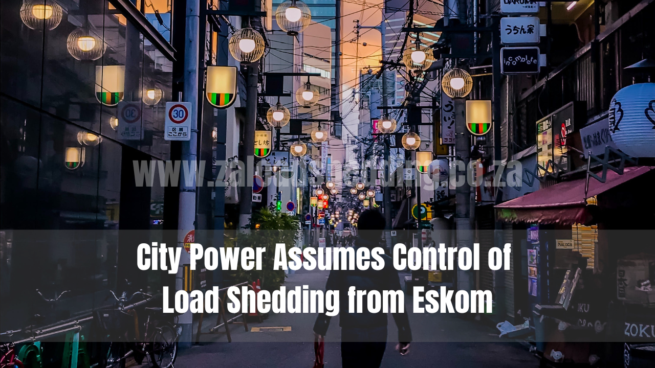 City Power Assumes Control of Load Shedding from Eskom